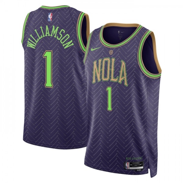 New Orleans Pelicans Trikot Zion Williamson Nike 2024-25 City Edition Lila Swingman - Herren New Orleans Pelicans Trikot Zion Williamson Nike 2024-25 City Edition Lila Swingman - Herren